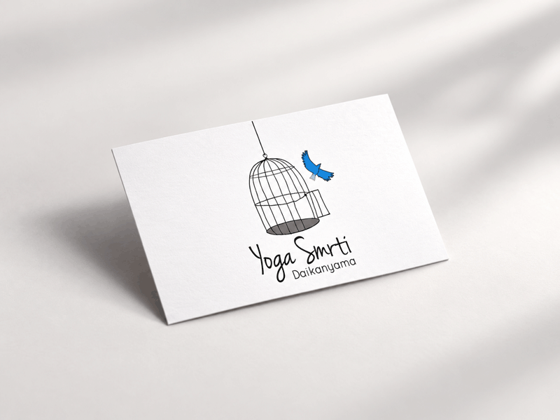 Yoga Smrti identity applied to a business card
