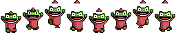 Follower frog run sprite sequence