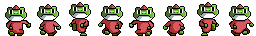 Follower frog walk sprite sequence