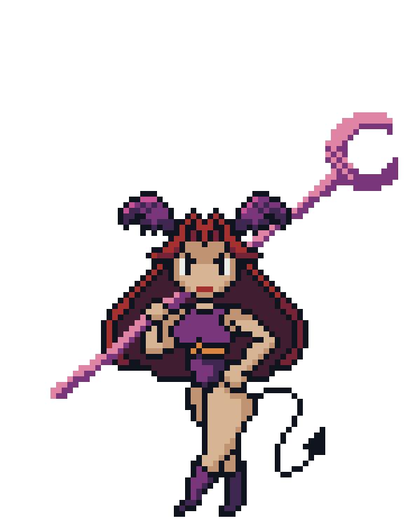 Millenia pixel-art character