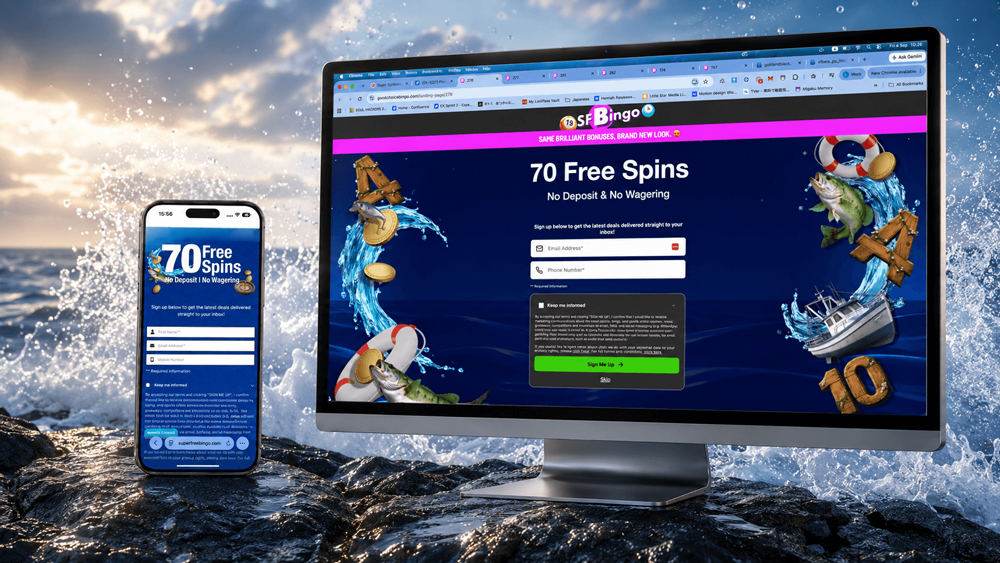 Super Free Bets safer gambling page shown across several responsive widths and a mobile presentation